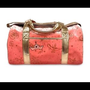 Disney Coral and Gold Travel Bag